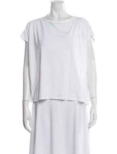 Pre-owned A.p.c. Crew Neck Short Sleeve T-shirt In White