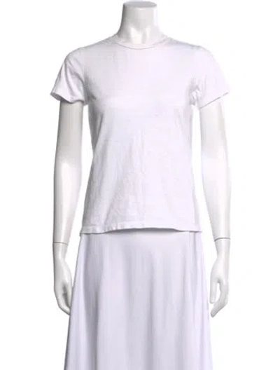 Pre-owned A.p.c. Crew Neck Short Sleeve T-shirt In White