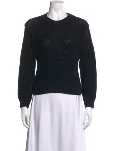 Pre-owned A.p.c. Crew Neck Sweater In Black