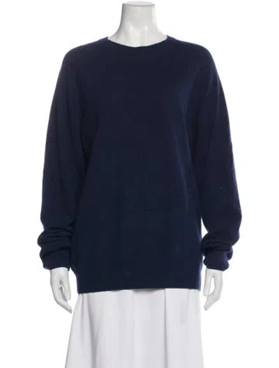 Pre-owned A.p.c. Crew Neck Sweater In Blue