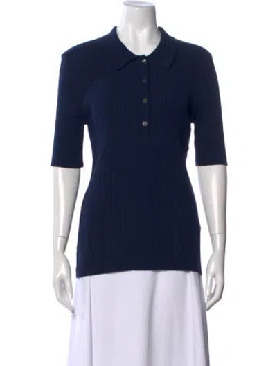 Pre-owned A.p.c. Crew Neck Sweater In Blue