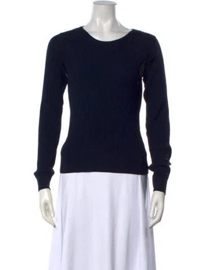 Pre-owned A.p.c. Crew Neck Sweater In Blue