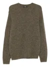 Apc Khaki Lucien Sweater In Brown