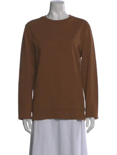 Pre-owned A.p.c. Crew Neck Sweater In Brown
