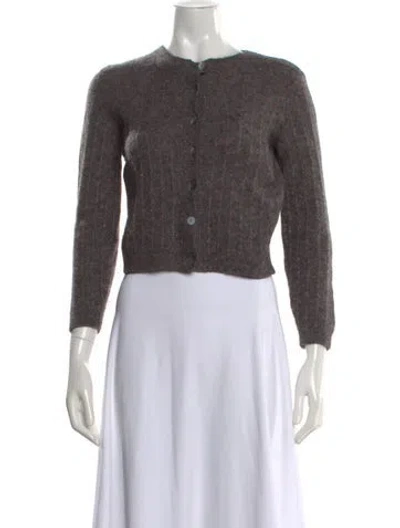 Pre-owned A.p.c. Crew Neck Sweater In Gray