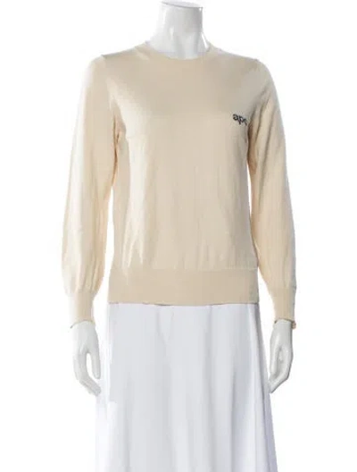 Pre-owned Apc Crew Neck Sweater In Neutral