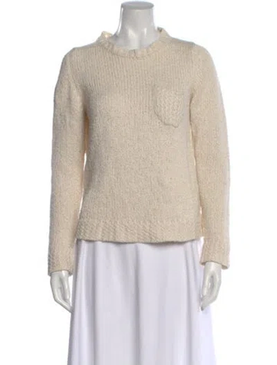 Pre-owned A.p.c. Crew Neck Sweater In Neutral