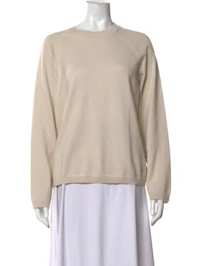 Pre-owned A.p.c. Crew Neck Sweater In Neutrals