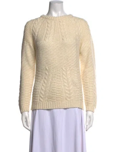 Pre-owned A.p.c. Crew Neck Sweater In Neutrals