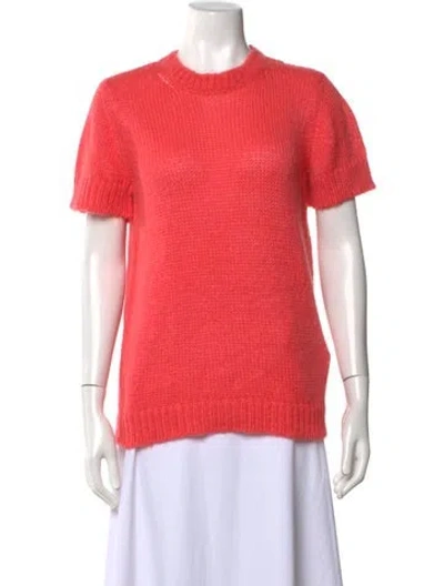 Pre-owned A.p.c. Crew Neck Sweater In Pink