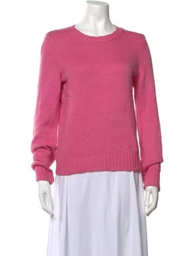 Pre-owned A.p.c. Crew Neck Sweater In Pink