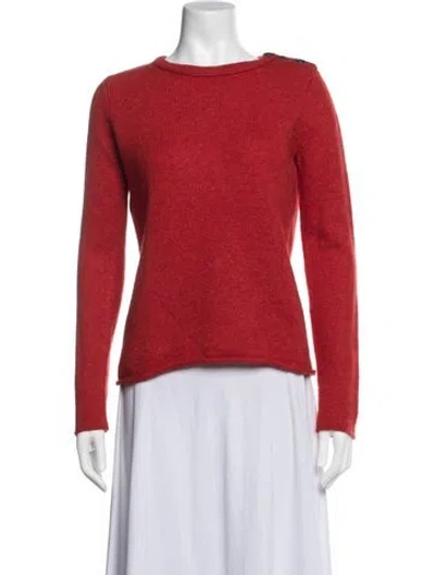 Pre-owned A.p.c. Crew Neck Sweater In Red