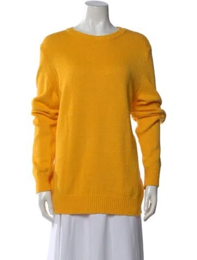 Pre-owned A.p.c. Crew Neck Sweater In Yellow