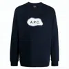 Apc Crew Neck Sweatshirt In Black