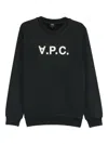 Apc Crew Neck Long-sleeved Sweatshirt In Black