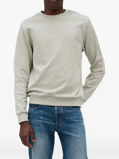 Apc Crew-neck Sweatshirt In Gray
