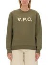 Apc A.p.c. Crew Neck Sweatshirt With Bold Logo