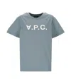 Apc Crew Neck T Shirt In Blue