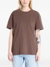 A.p.c. Crew-neck T-shirt In Brown