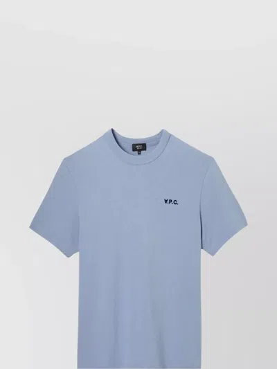 Apc Crew Neck T-shirt With Short Sleeves And Straight Hem
