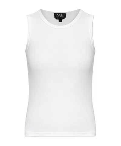 APC A.P.C. LOGO EMBROIDERED KNITTED TOP