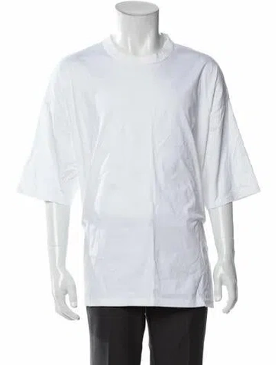 Pre-owned A.p.c. Crew Neck Three-quarter Sleeve T-shirt In White