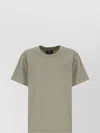 Apc Crewneck Lightweight Cotton T-shirt In Green