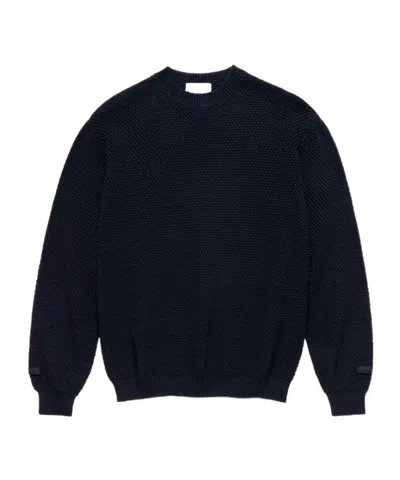 Apc A.p.c. Crewneck Long-sleeved Jumper In Black