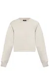 Apc A.p.c. Crewneck Long-sleeved Sweatshirt In White