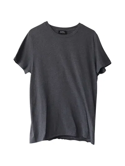 Pre-owned Apc Crewneck Short-sleeve T-shirt In Gray