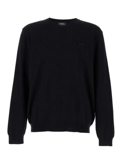 Apc Crewneck Sweater In Black