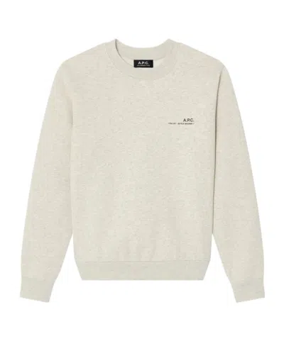 A.p.c. Crew-neck Sweatshirt In Neutral