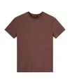 A.p.c. Crew-neck T-shirt In Burgundy