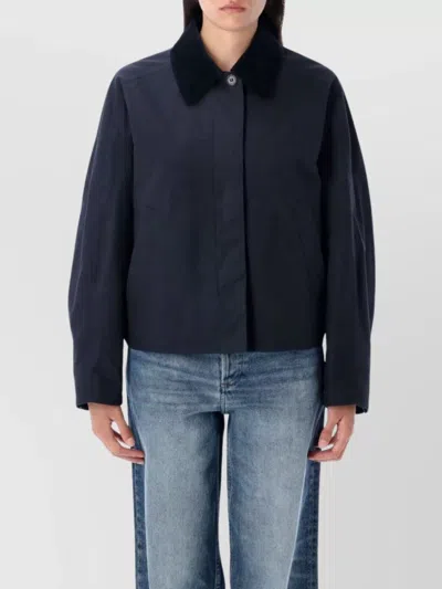 APC CROPPED JACKET WITH COLLARED DESIGN AND FRONT POCKETS