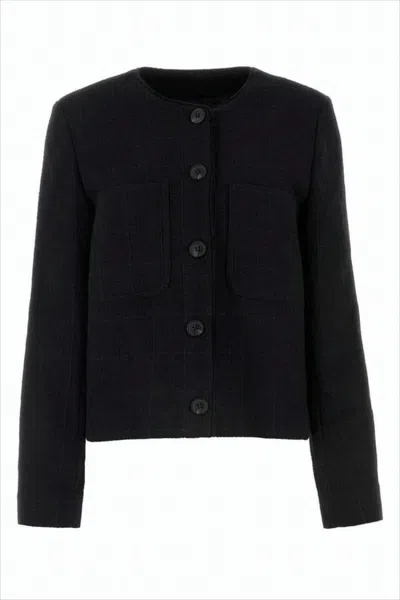 APC CROPPED TEXTURED JACKET WITH BOXY SILHOUETTE
