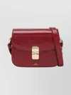 Apc A.p.c. Compact Grace Cross-body Bag With Magnetic Flap Closure In Red