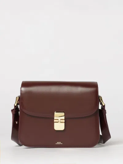 Apc Handbag Woman A.p.c. In Burgundy