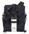 Apc A.p.c. Men Trek Crossbody Bag In Blue