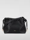Apc A.p.c. Sac Ninon Mini Bags Recycled Material With Leather Effect In Black