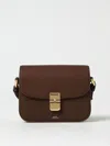 Apc Maroon Grace Small Crossbody Bag In Burgundy