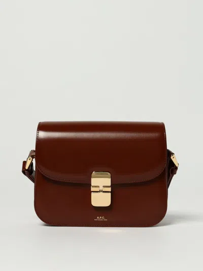 Apc Crossbody Bags A. P.c. Woman Color Brown