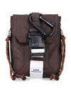 Apc Logo-buckle Backpack In Brown