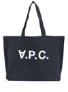Apc Shoulder Bag A.p.c. Woman Color Denim In Blu