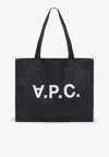 Apc Blue Denim Daniela Shopping Bag In Blue