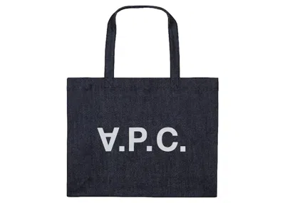 Pre-owned Apc Daniela Shopping Bag In Indigo