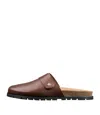 Apc Danny Mules In Cad - Hazelnut