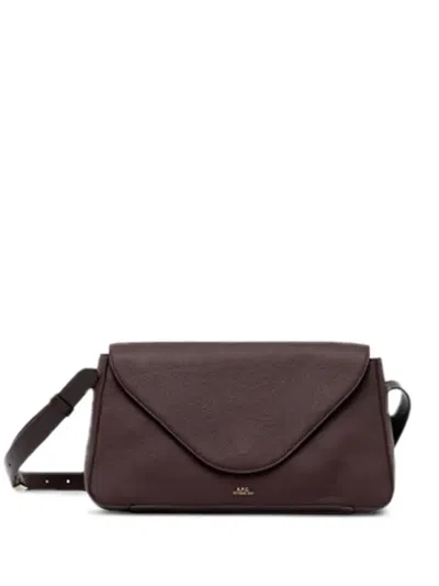 Apc Daria Flap Tote Bag In Brown