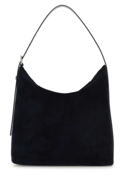 Apc Dark Blue Corduroy Vera Shopping Bag