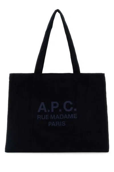 Apc Dark Blue Diane Rue Tote