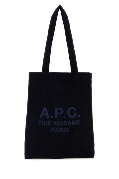 Apc Dark Blue Lou Tote